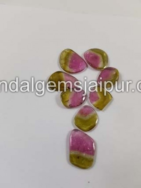 Watermelon Tourmaline Smooth Slices